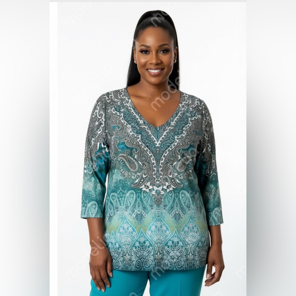Simply Emma Turquoise Women’s Tunic